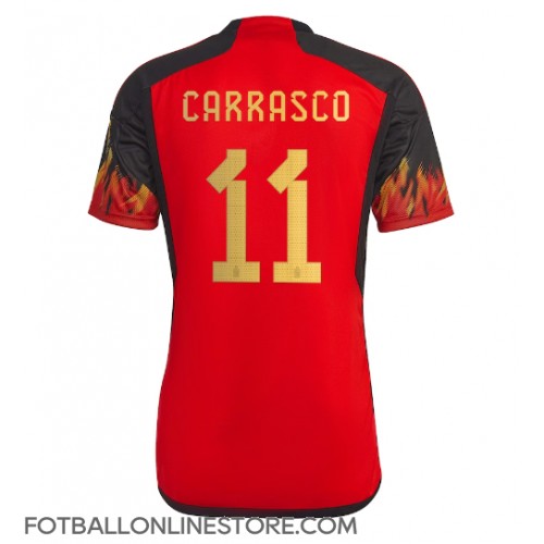 Billige Belgia Yannick Carrasco #11 Hjemmetrøye VM 2022 Kortermet